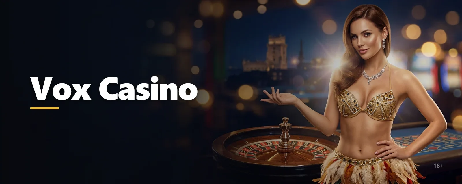 Banner principal do Vox casino com destaques de jogos